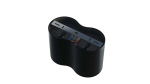Ceiling spotlight fixture SPOT LENO 2x round black